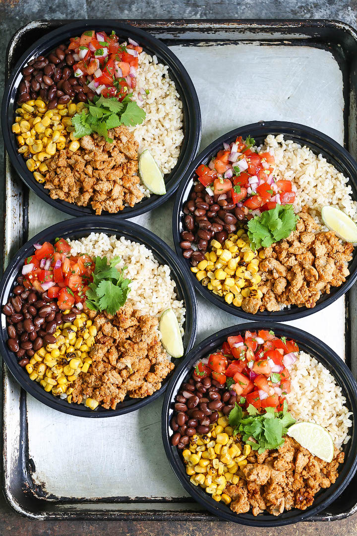 Lean Ground Chicken Burrito Bowl