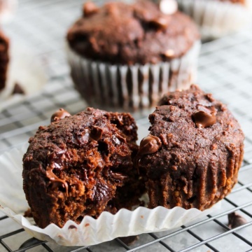 Chocolate Chocolate Chip Protein Muffin