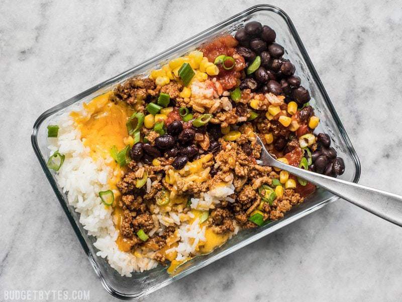 Lean Ground Beef Burrito Bowl