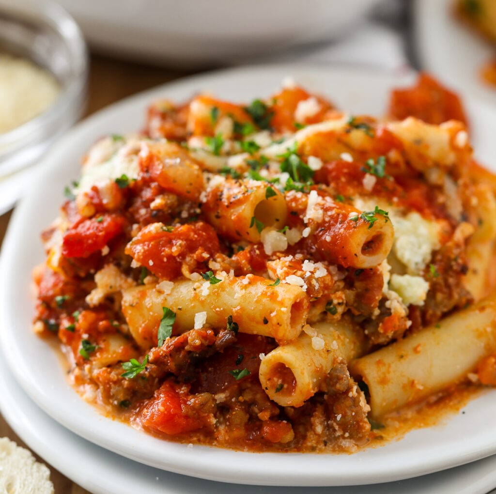 Weekly Special: Baked Ziti with Lean Ground Beef