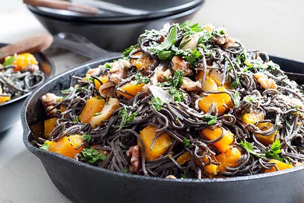 (Vegetarian) Black Bean Spaghetti Bowl 