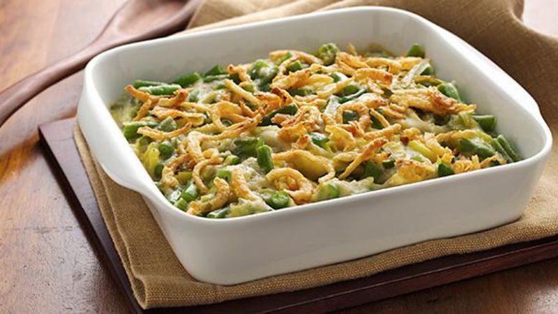 Green Bean Casserole with Lean Ground Turkey