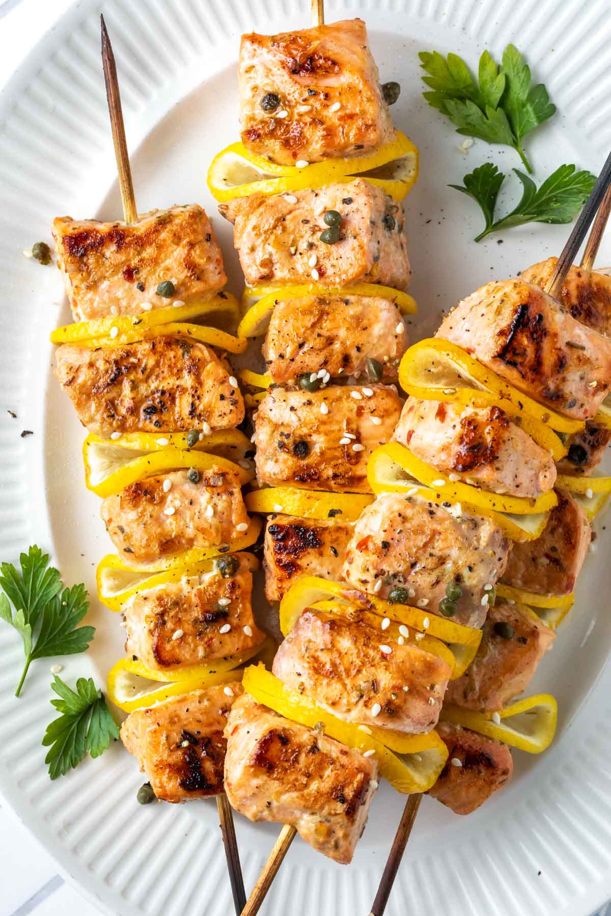 Salmon Kabob Plate 